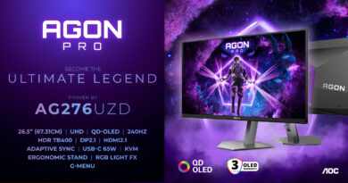 Νέα οθόνη QD-OLED από την AGON by AOC με 240Hz & UHD