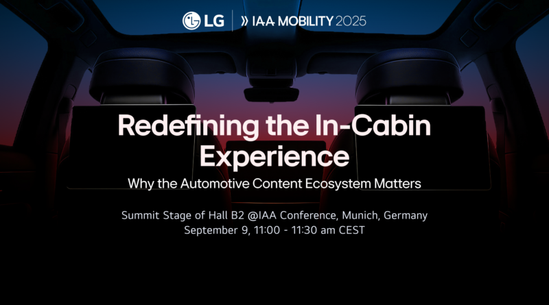 Η LG παρουσιάζει στην IAA Mobility τις νέες συνεργασίες περιεχομένου