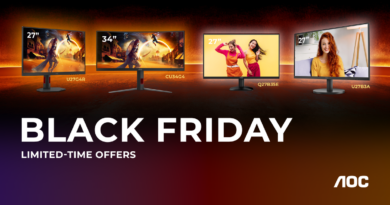 Η AOC παρουσιάζει την απόλυτη σειρά οθονών για το Black Friday